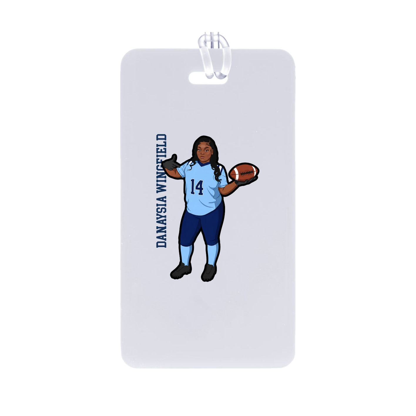 Bag Tag — Name Vertical in Classic