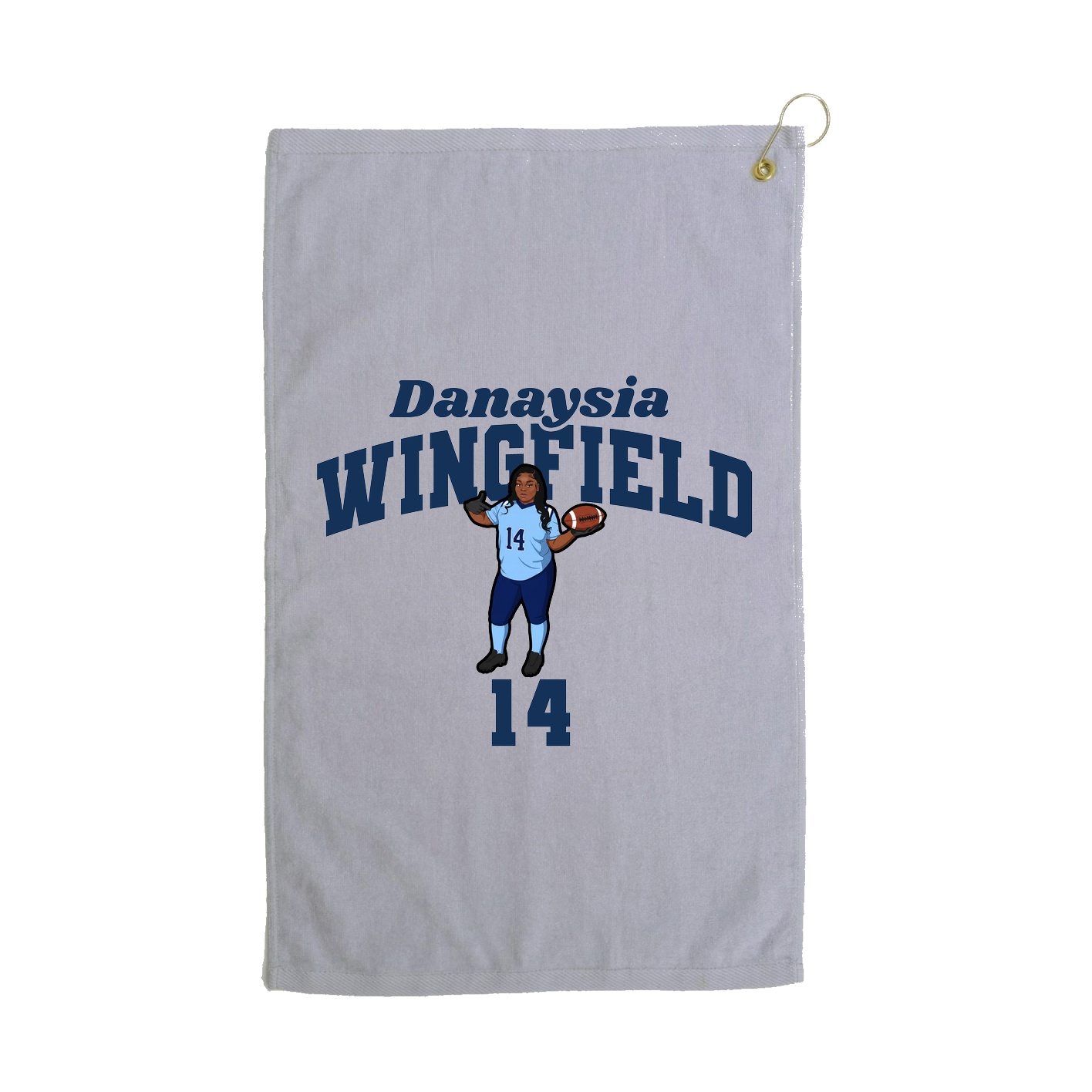 Golf Towel — Signature Arch in Grey