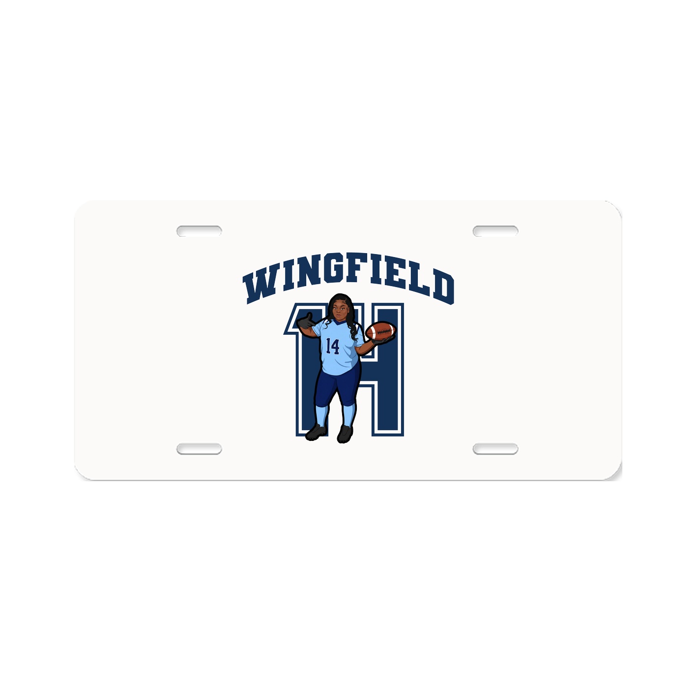 License Plate — Number in Classic