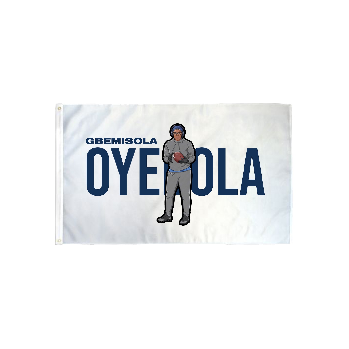 3x5 Flag — Player Name in Classic