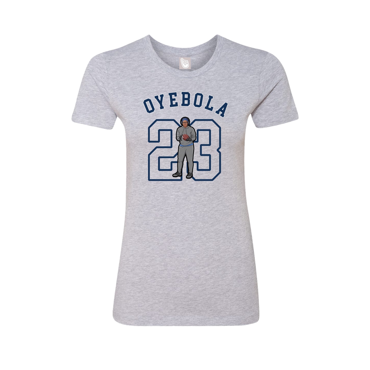 Fitted Women's Tee — Shirsey Arch in Grey