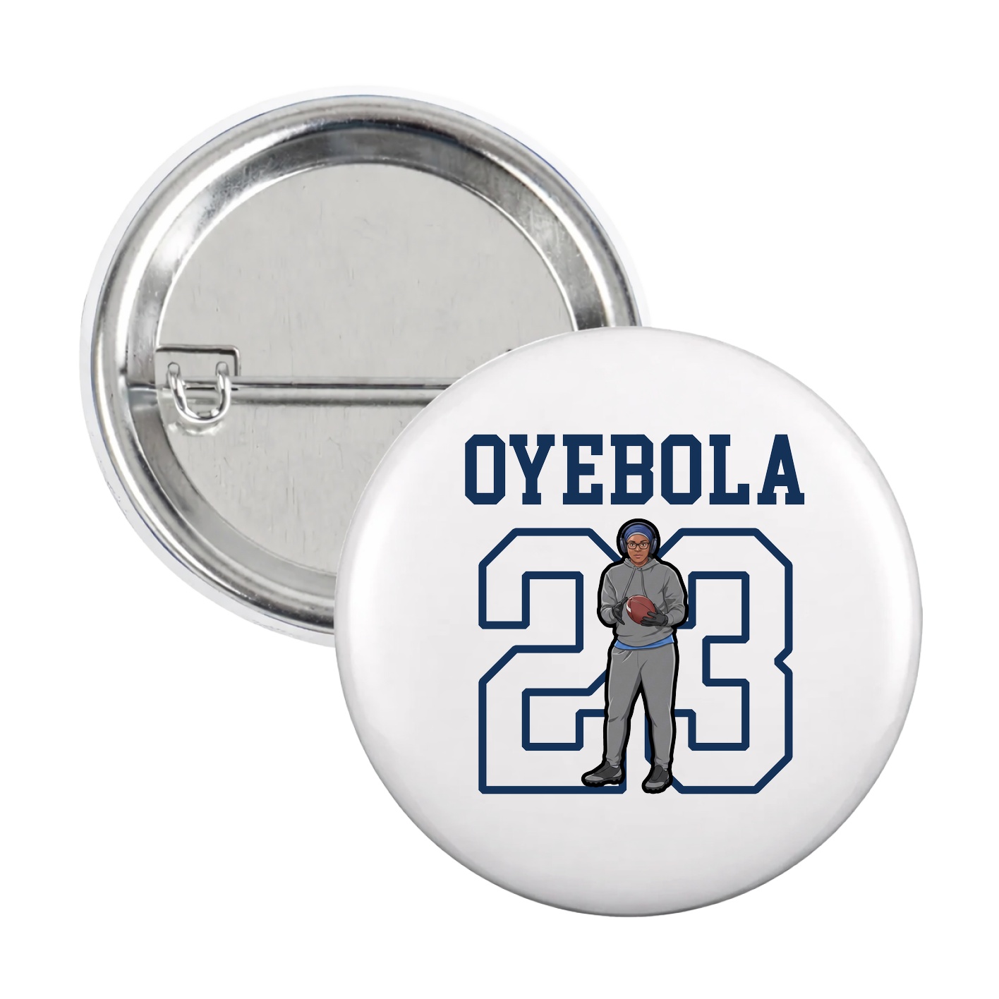Game Day Button — Shirsey in White