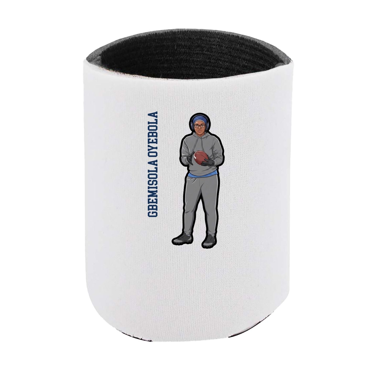 Can Holder — Name Vertical in White
