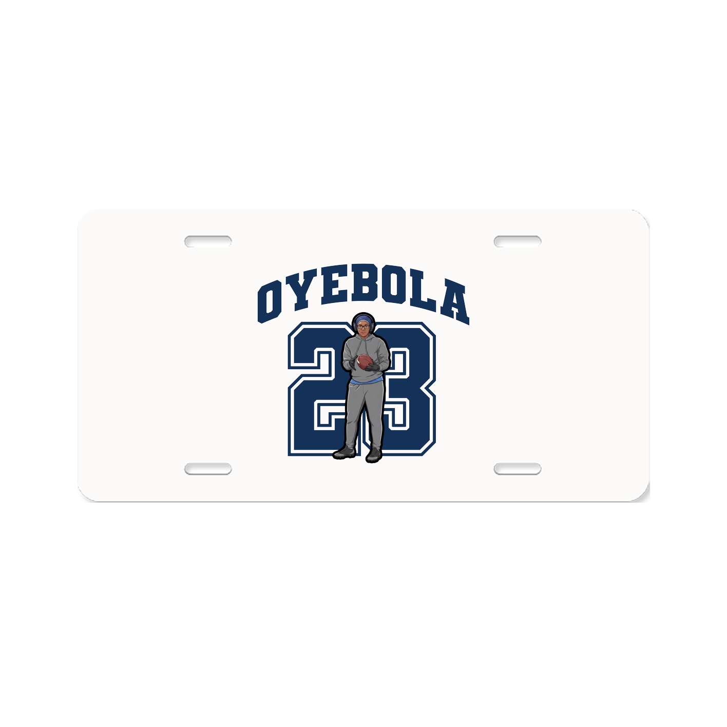 License Plate — Number in Classic