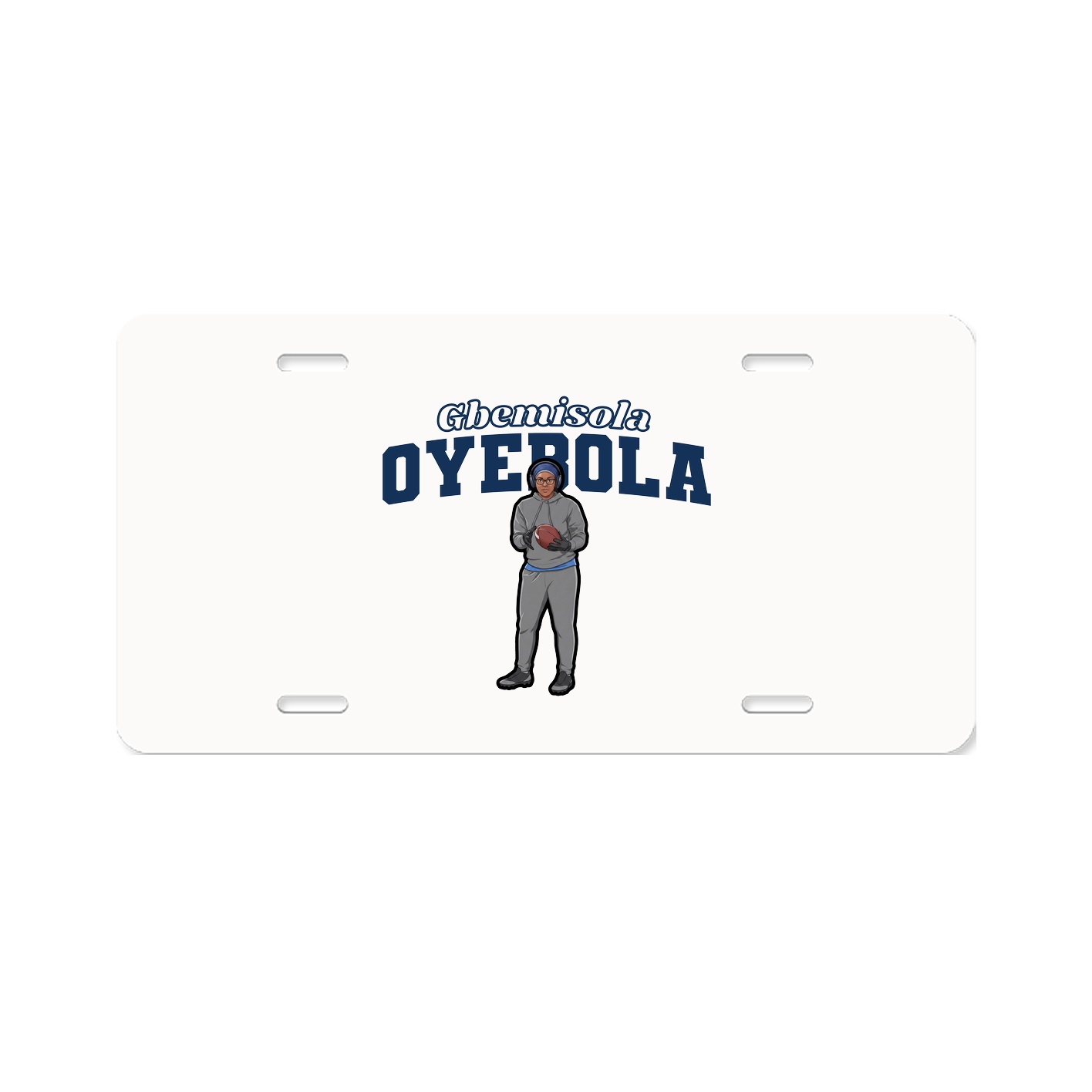 License Plate — Name Arch in Classic