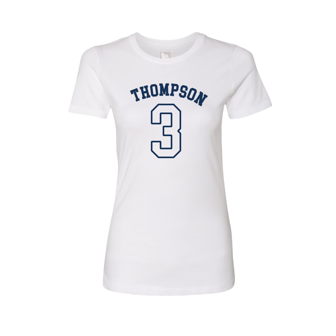 Fitted Women's Tee — Shirsey Arch in White
