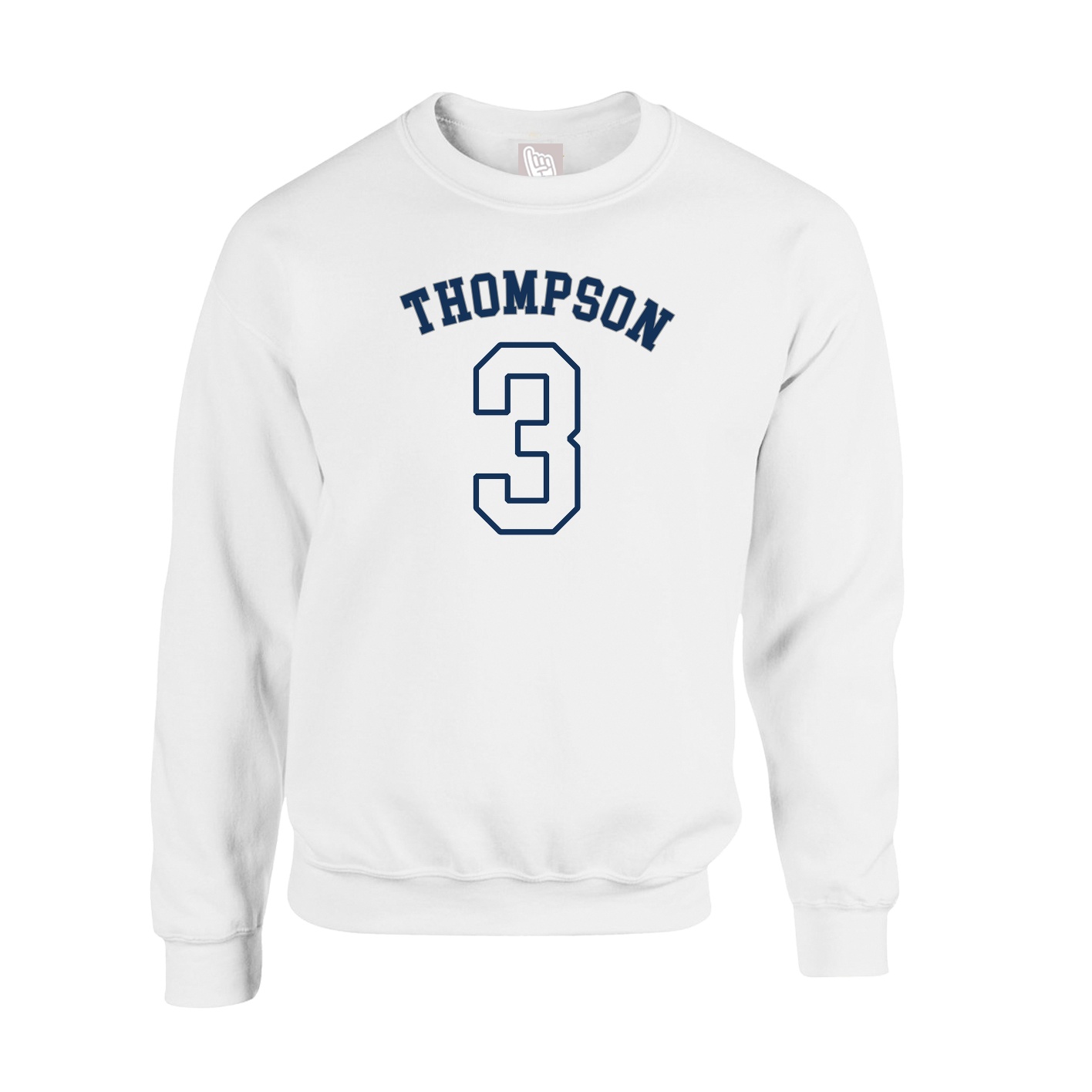Fleece Crew — Shirsey Arch in White