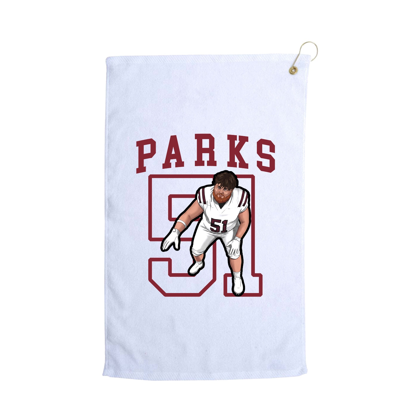 Golf Towel — Shirsey in White