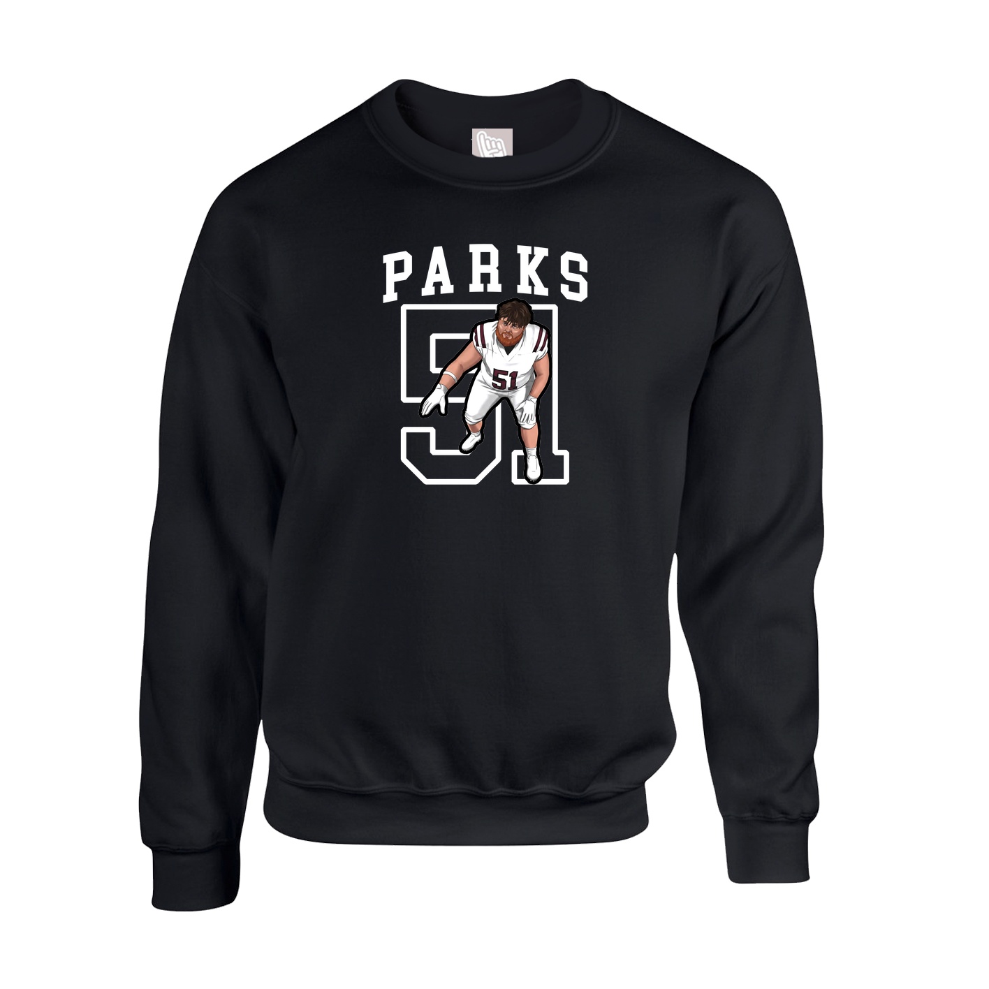 Fleece Crew — Shirsey in Black