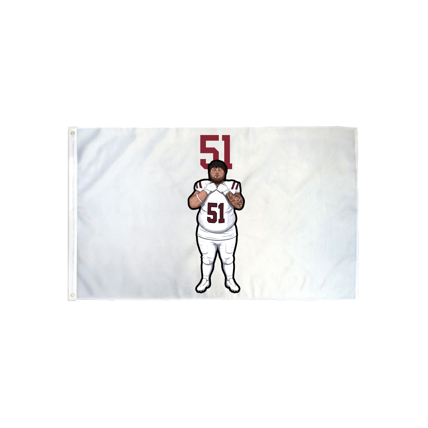 3x5 Flag — Number Top in Classic