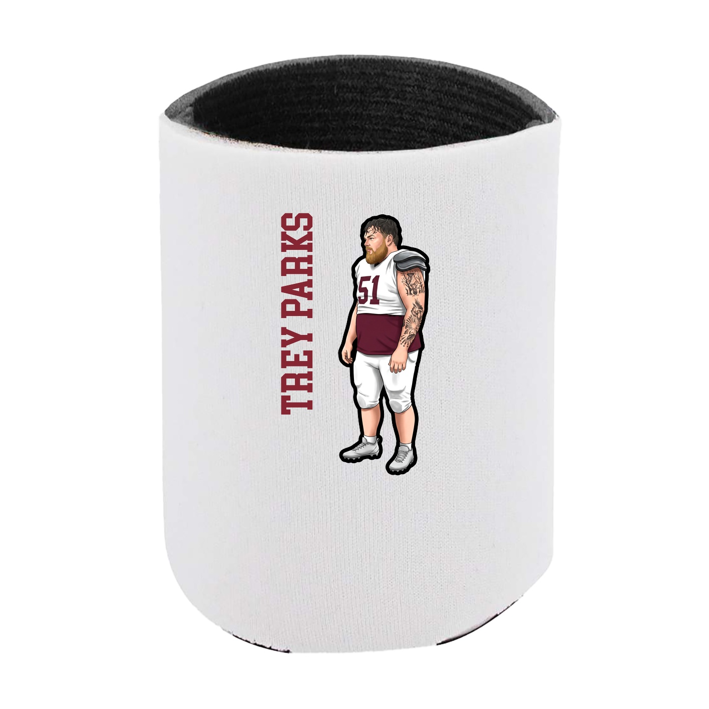 Can Holder — Name Vertical in White