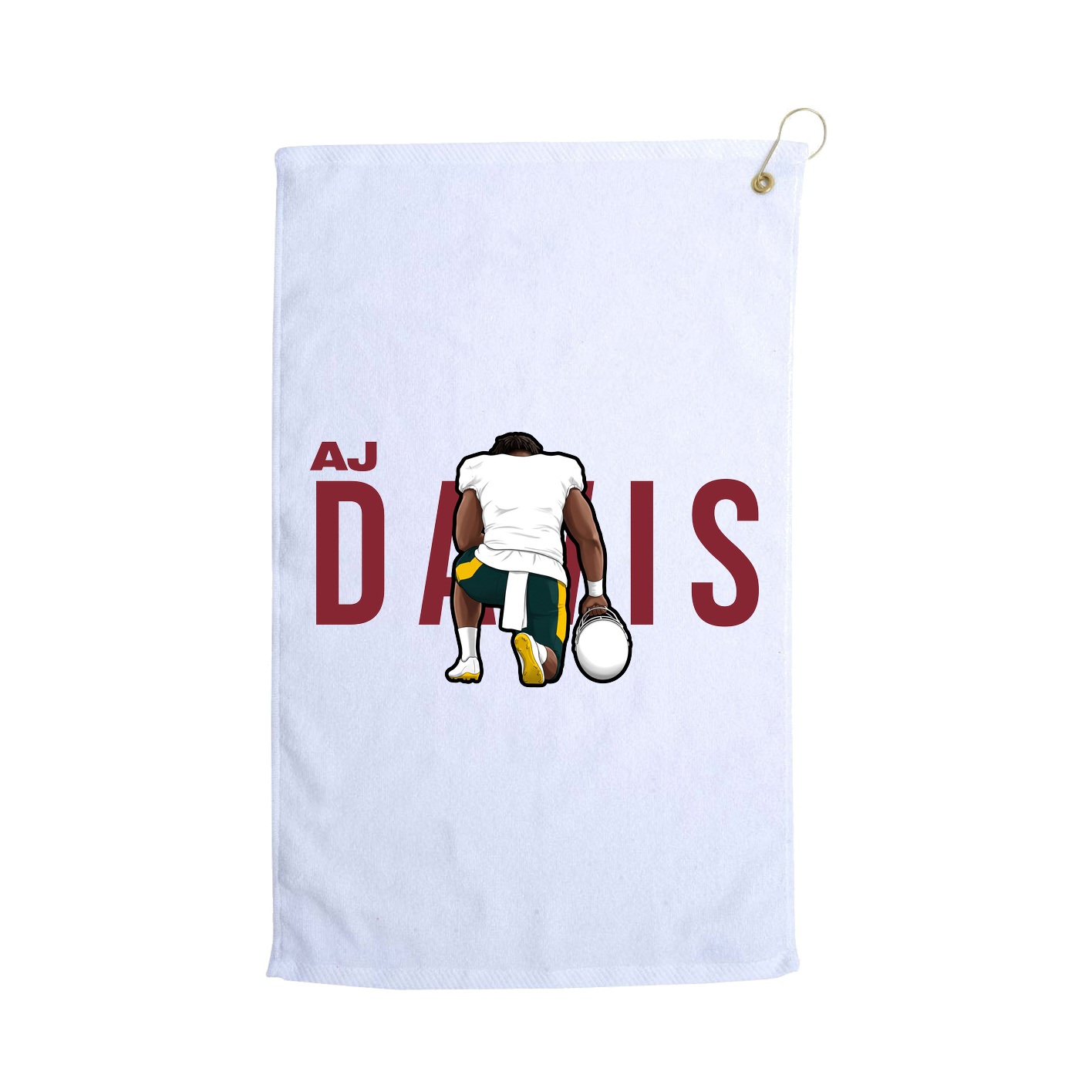 Golf Towel — Player Name in White