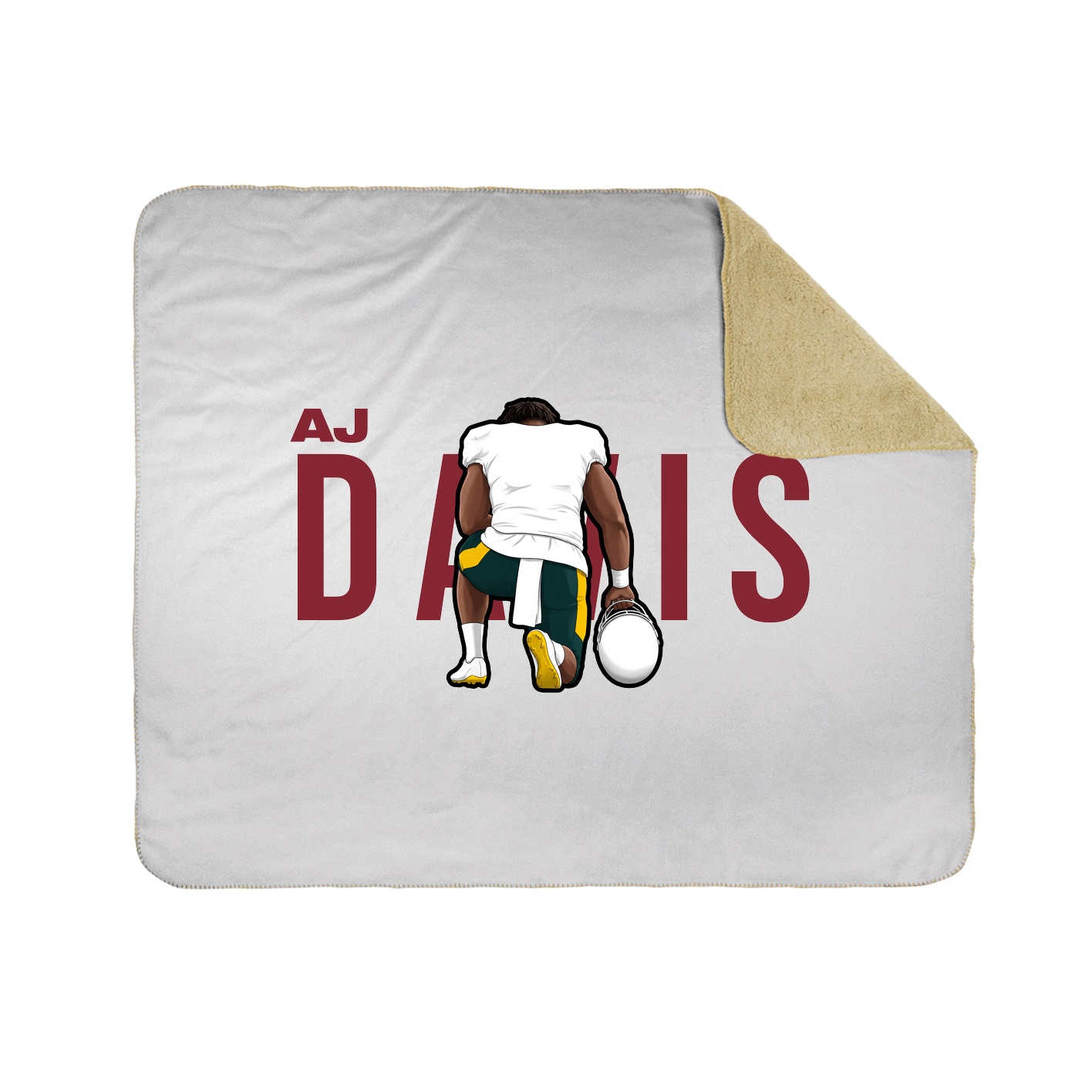 Throw Blanket — Player Name in White