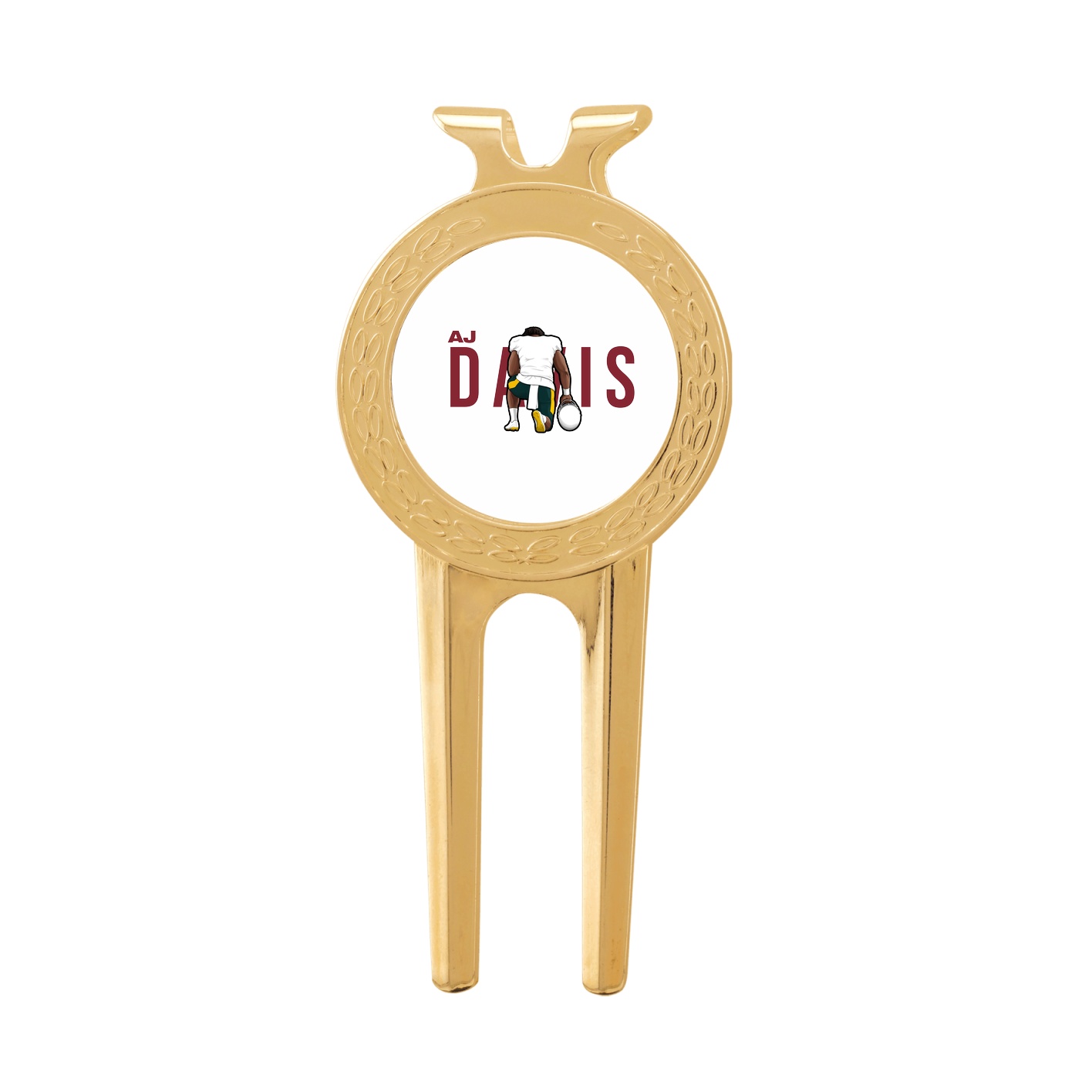 Divot Tool with Ball Marker — Player Name in Classic
