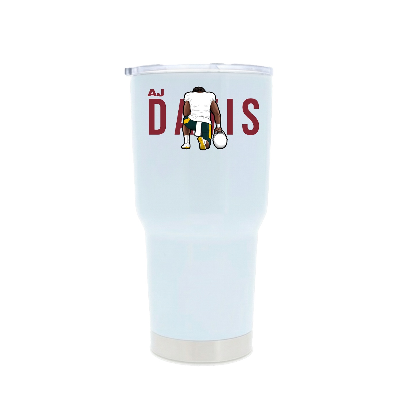 30oz Stainless Steel Tumbler — Player Name in White