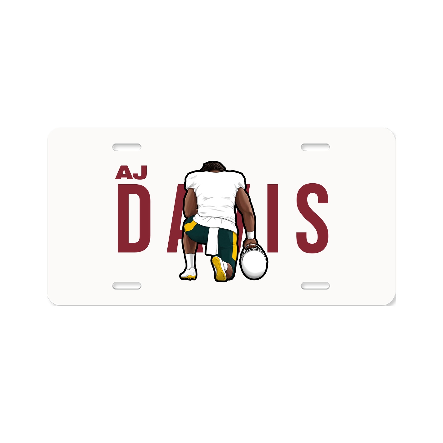 License Plate — Player Name in Classic