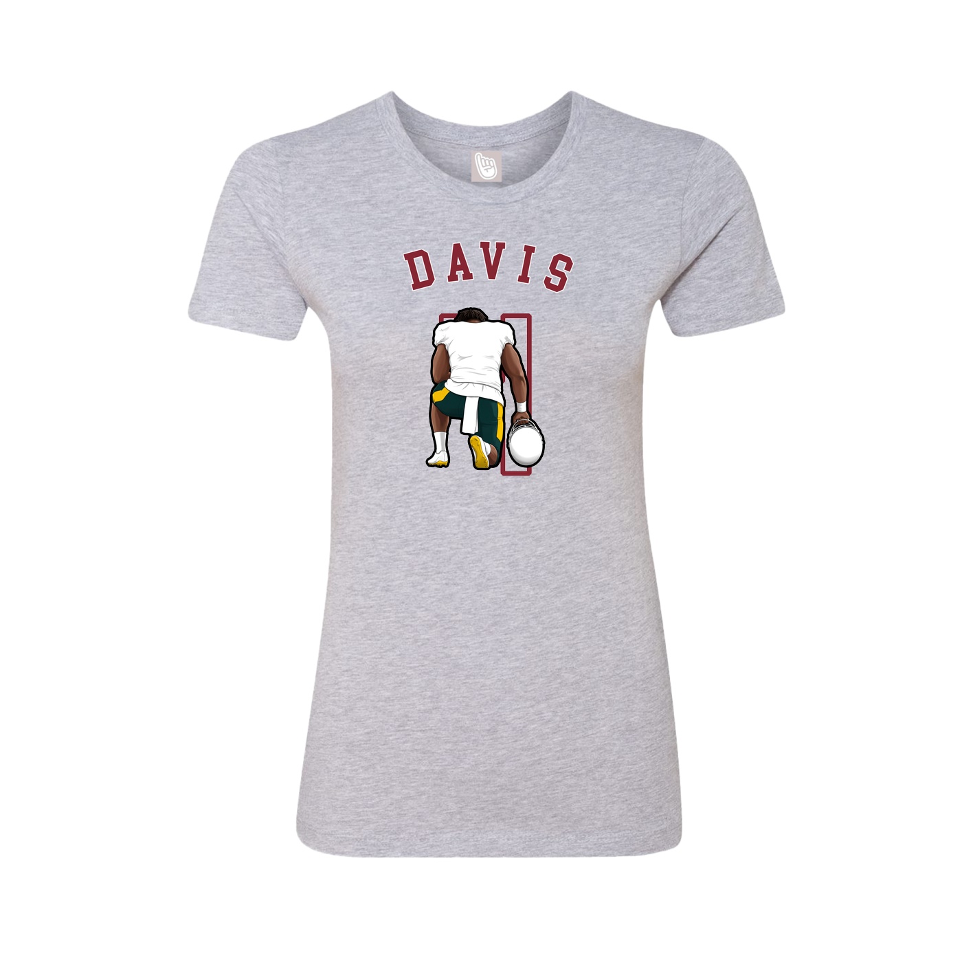Fitted Women's Tee — Shirsey Arch in Grey