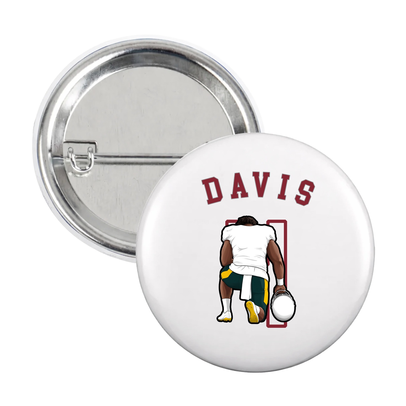 Game Day Button — Shirsey Arch in White