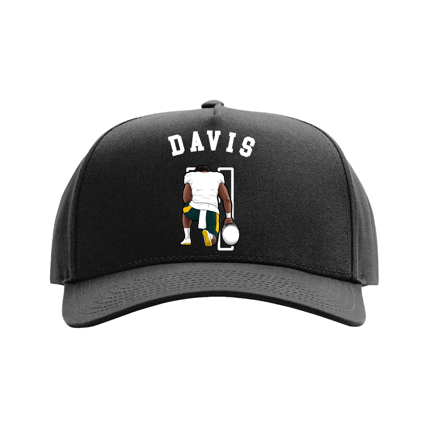 Full Fabric Five-Panel Champ Cap — Shirsey Arch in Black