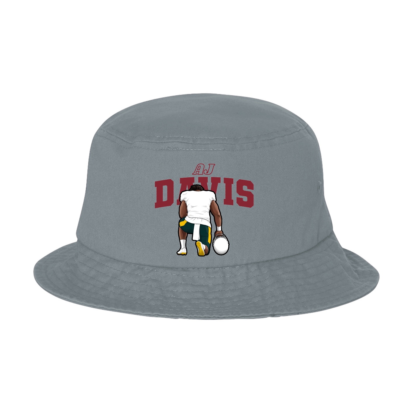 Bucket Cap — Name Arch in Grey