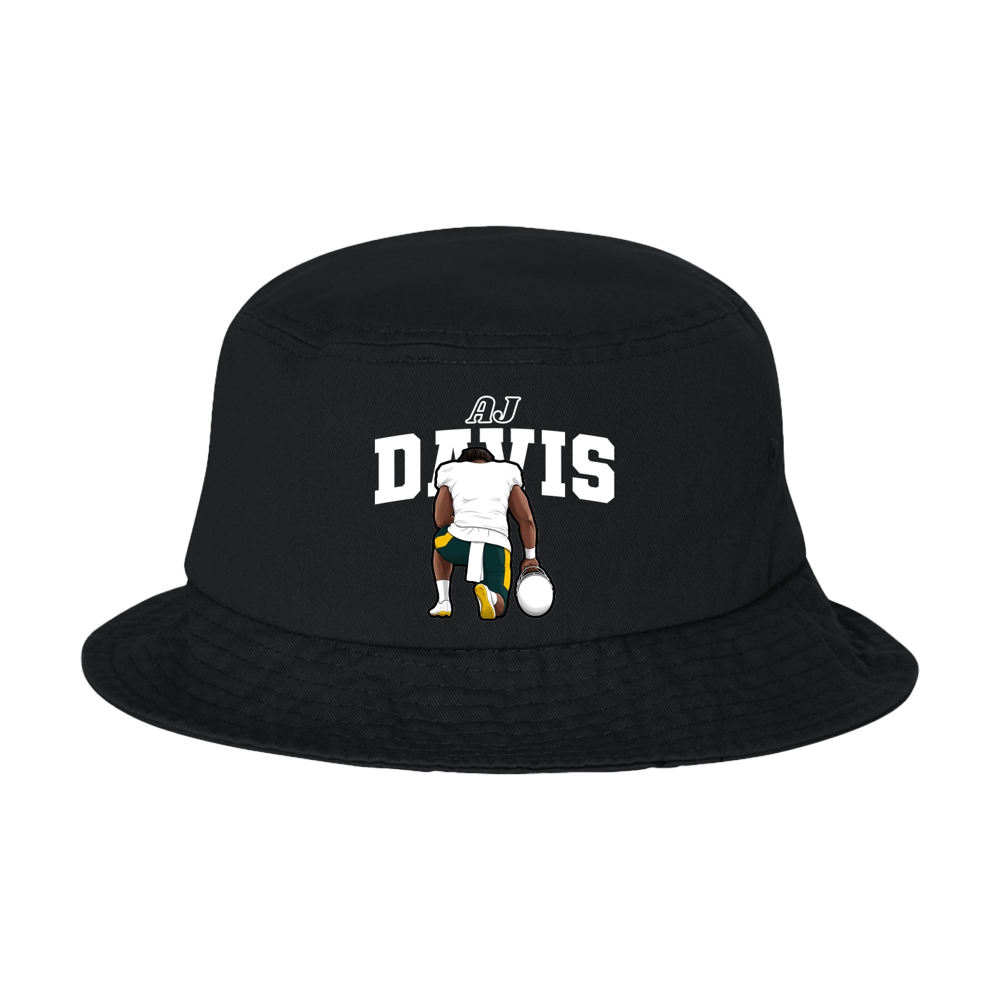 Bucket Cap — Name Arch in Black