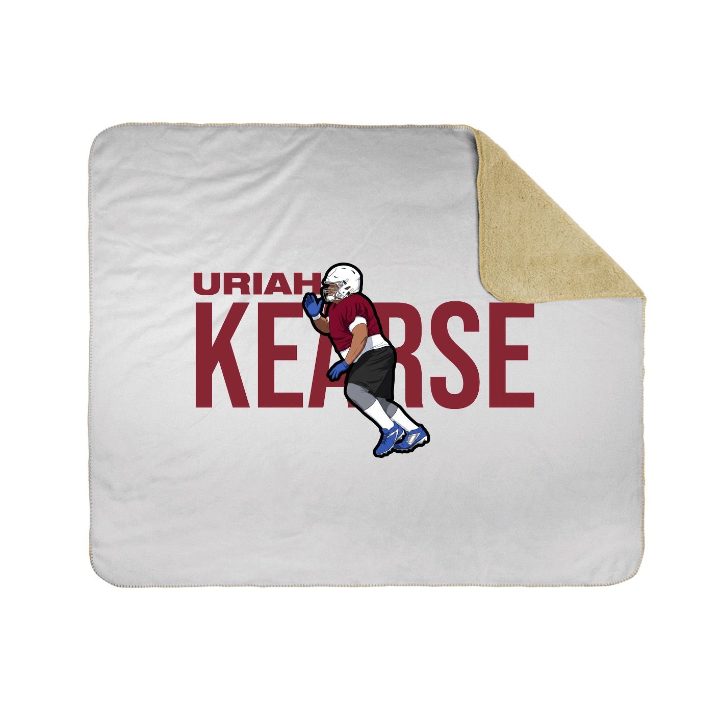 Throw Blanket — Player Name in White