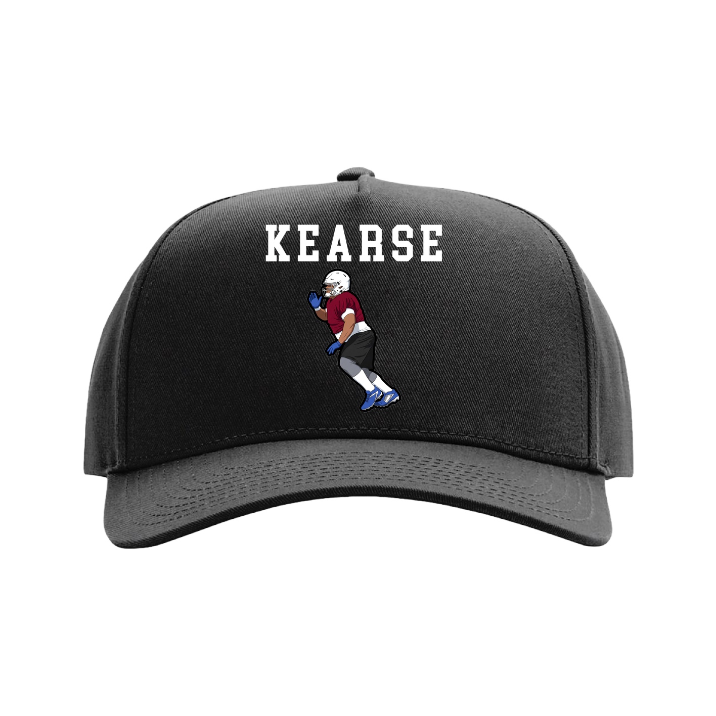Full Fabric Five-Panel Champ Cap — Shirsey in Black