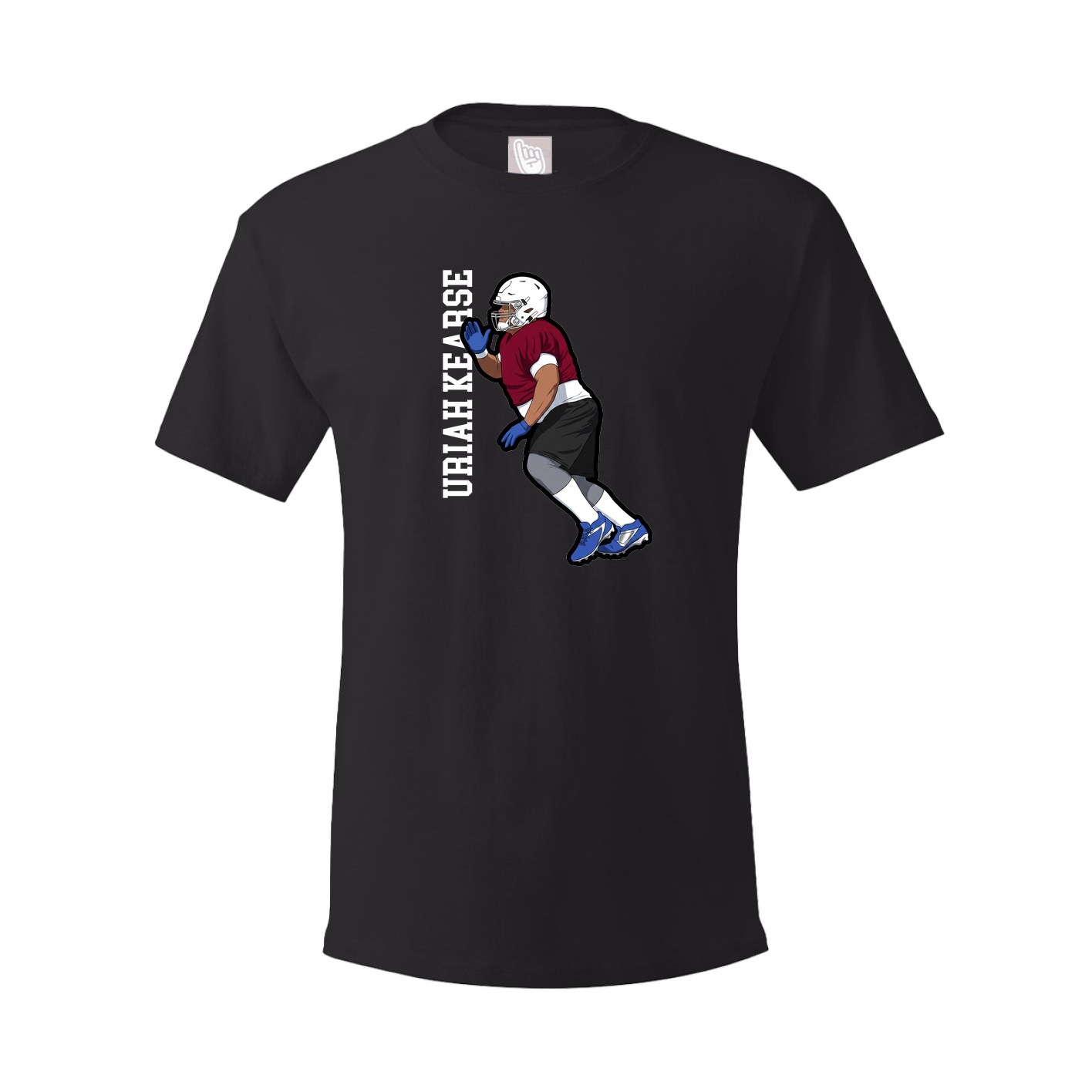 Tee — Name Vertical in Black