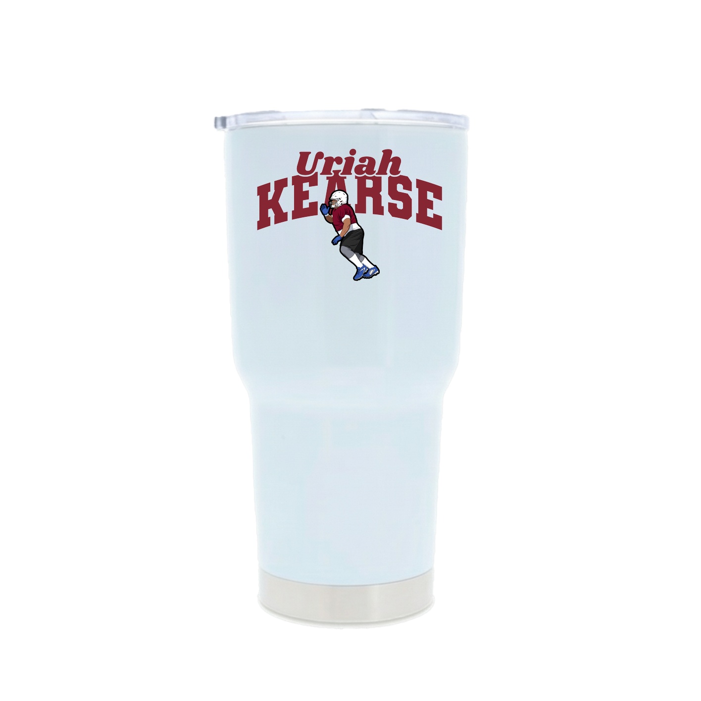 30oz Stainless Steel Tumbler — Signature Arch in White