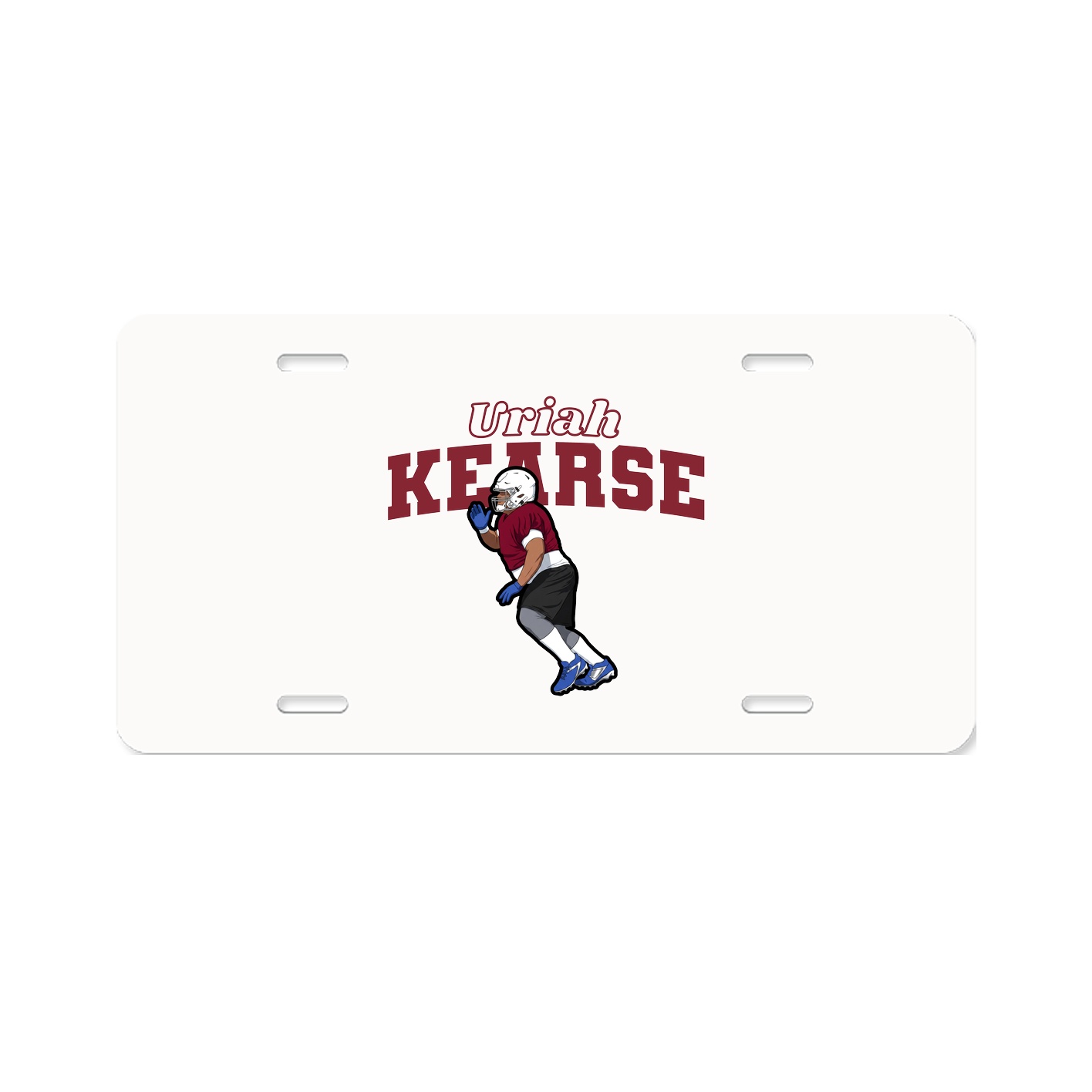 License Plate — Name Arch in Classic