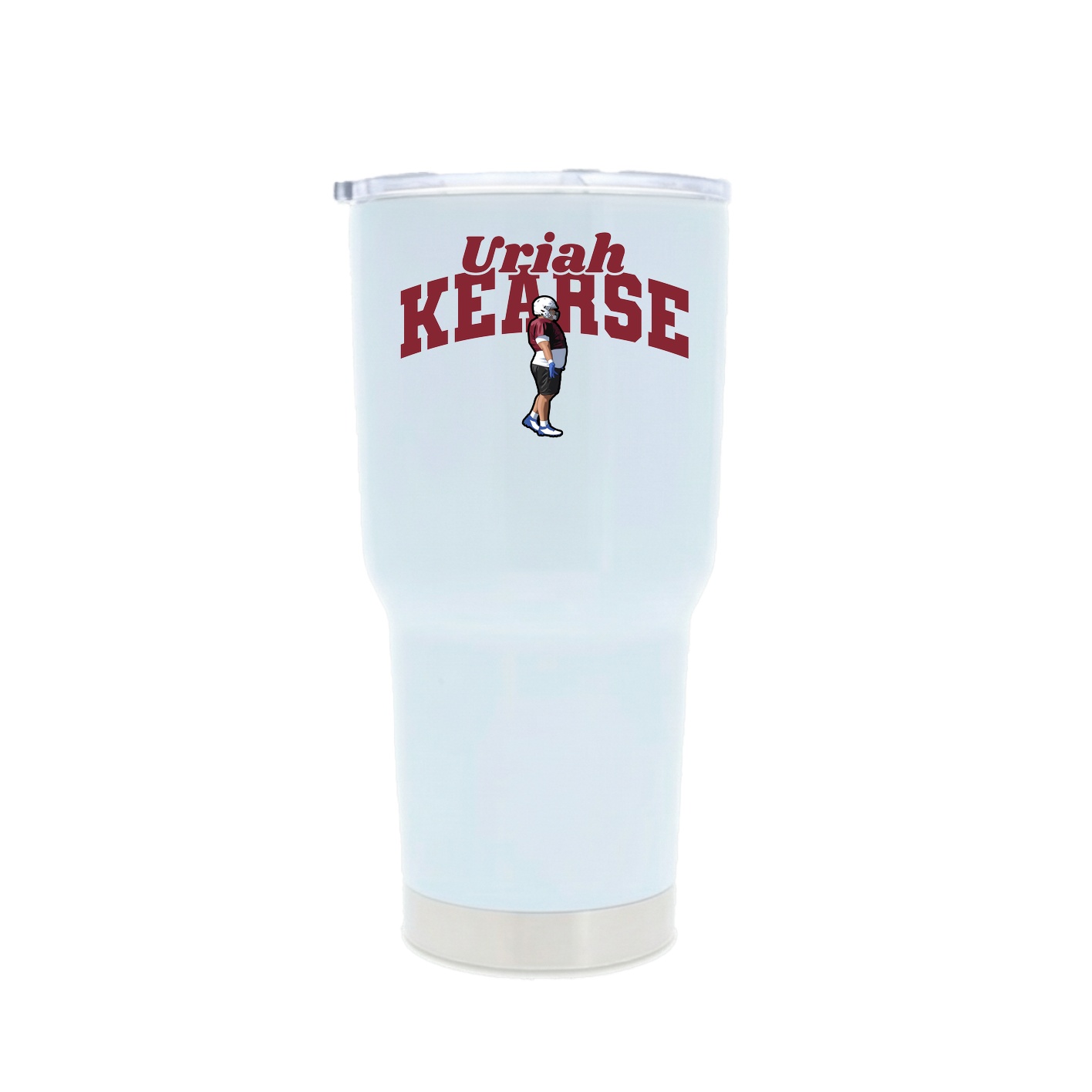 30oz Stainless Steel Tumbler — Signature Arch in White