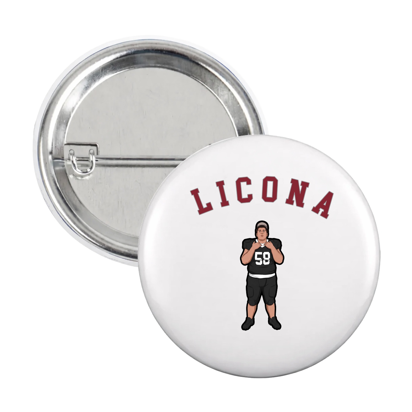 Game Day Button — Shirsey Arch in White