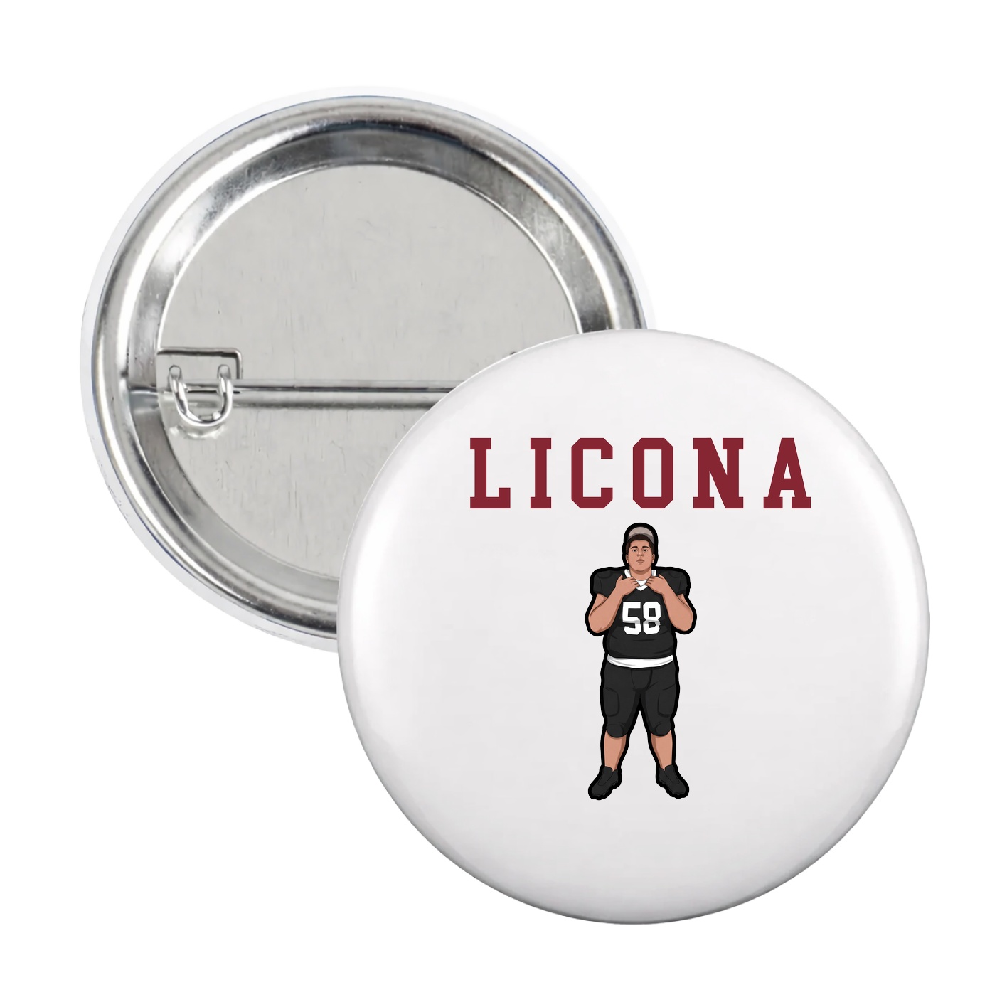 Game Day Button — Shirsey in White