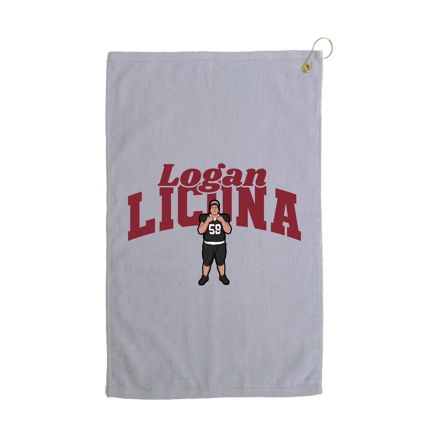 Golf Towel — Signature Arch in Grey