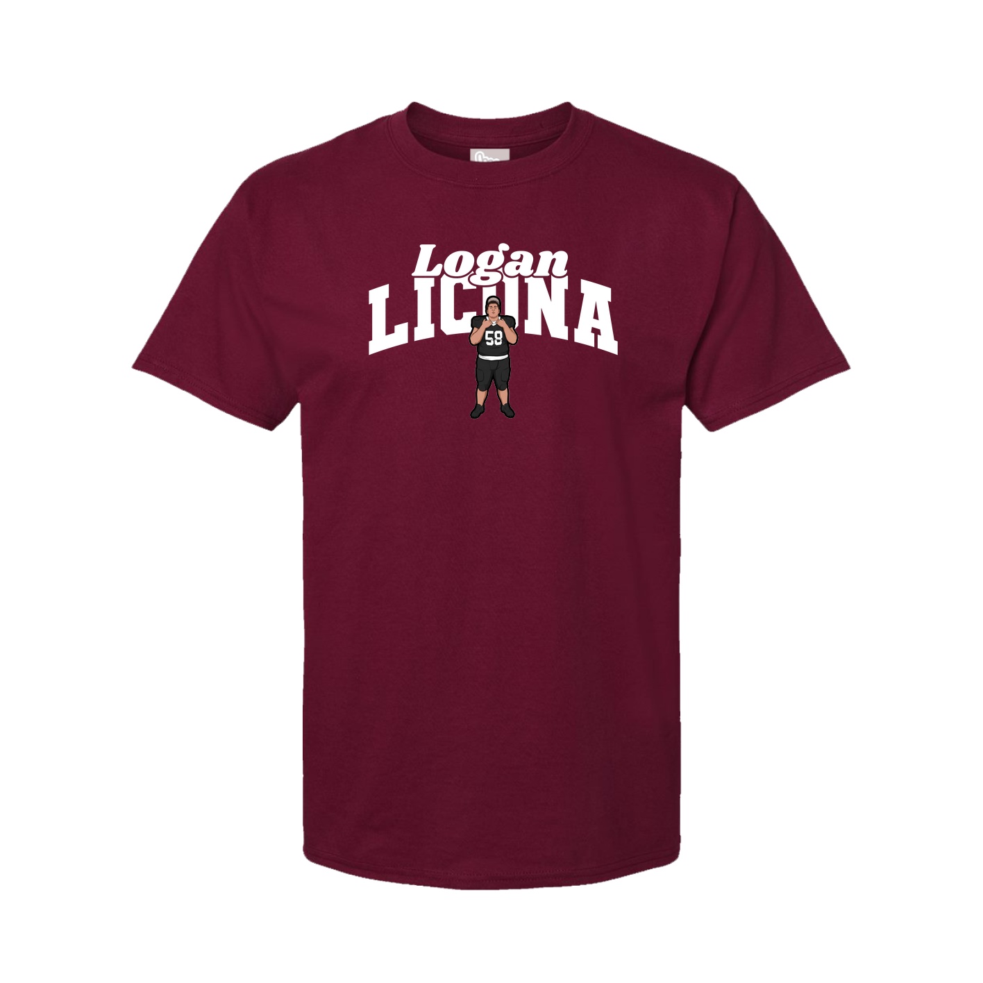 Tee — Signature Arch in Cardinal