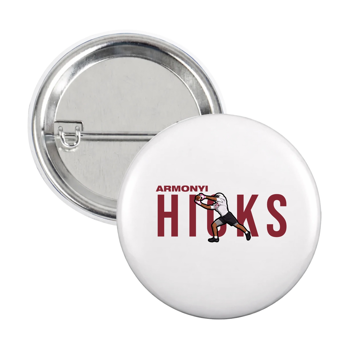 Game Day Button — Player Name in White