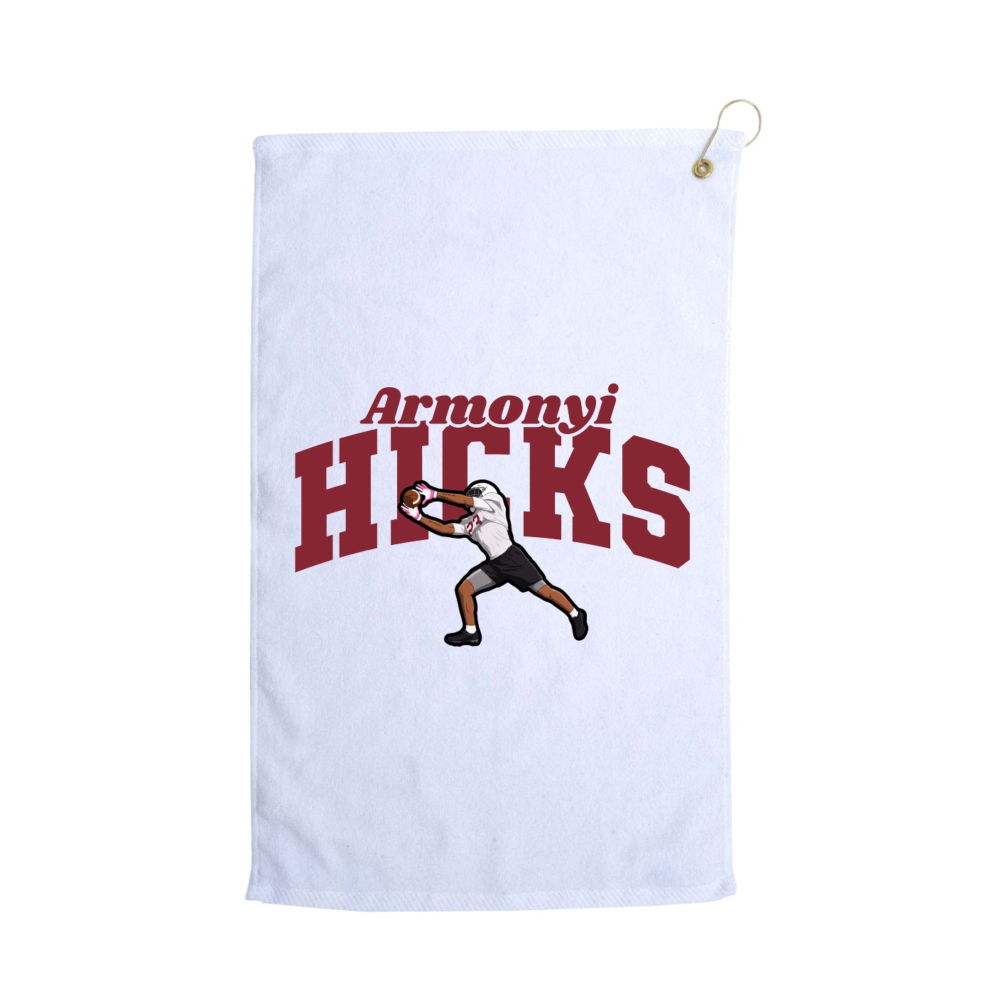 Golf Towel — Signature Arch in White