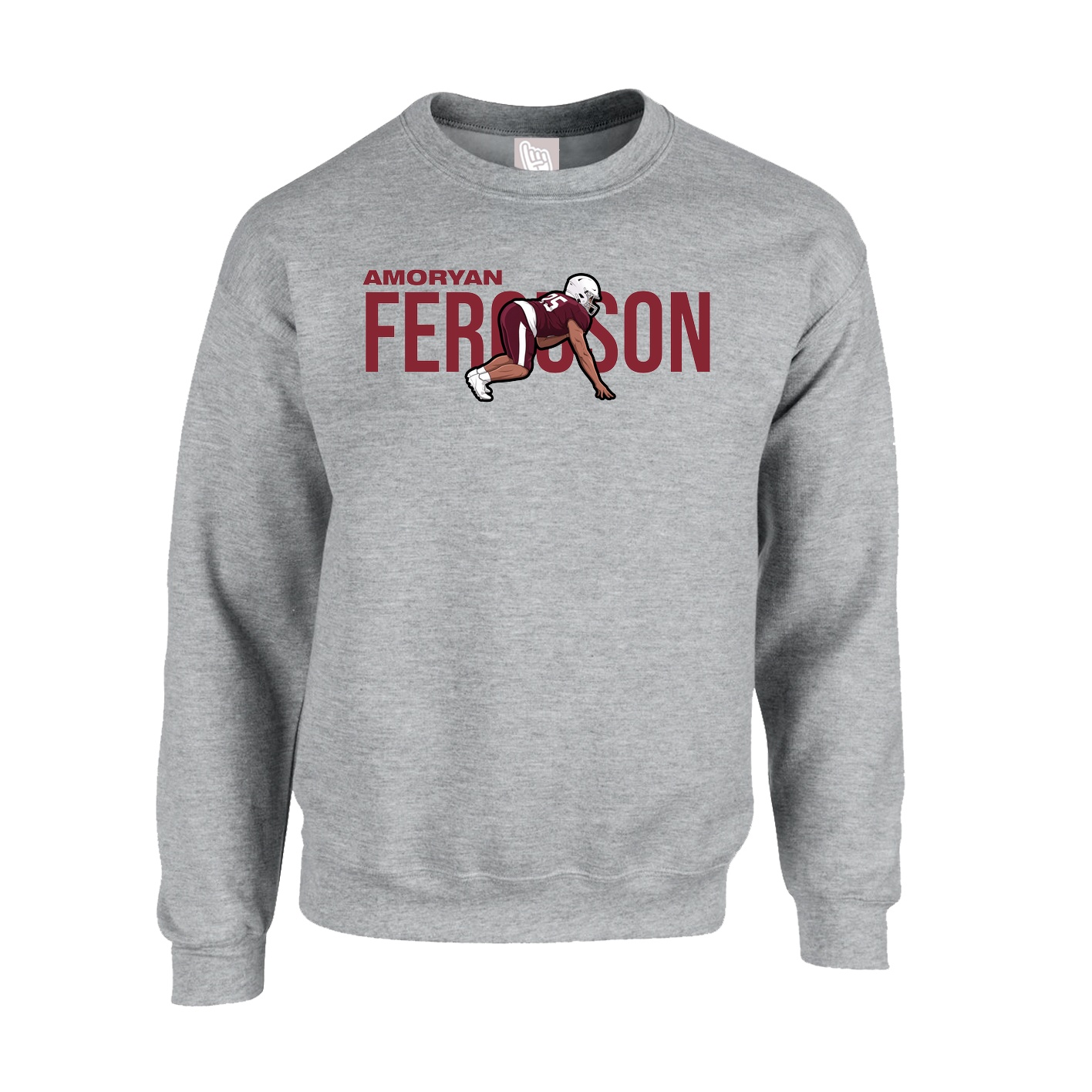 Fleece Crew — Player Name in Grey