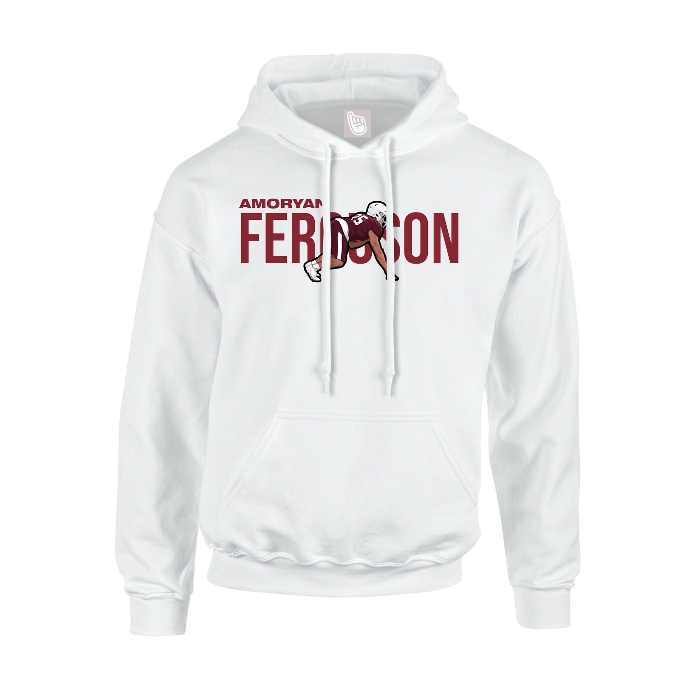 Youth Hoodie — Player Name in White