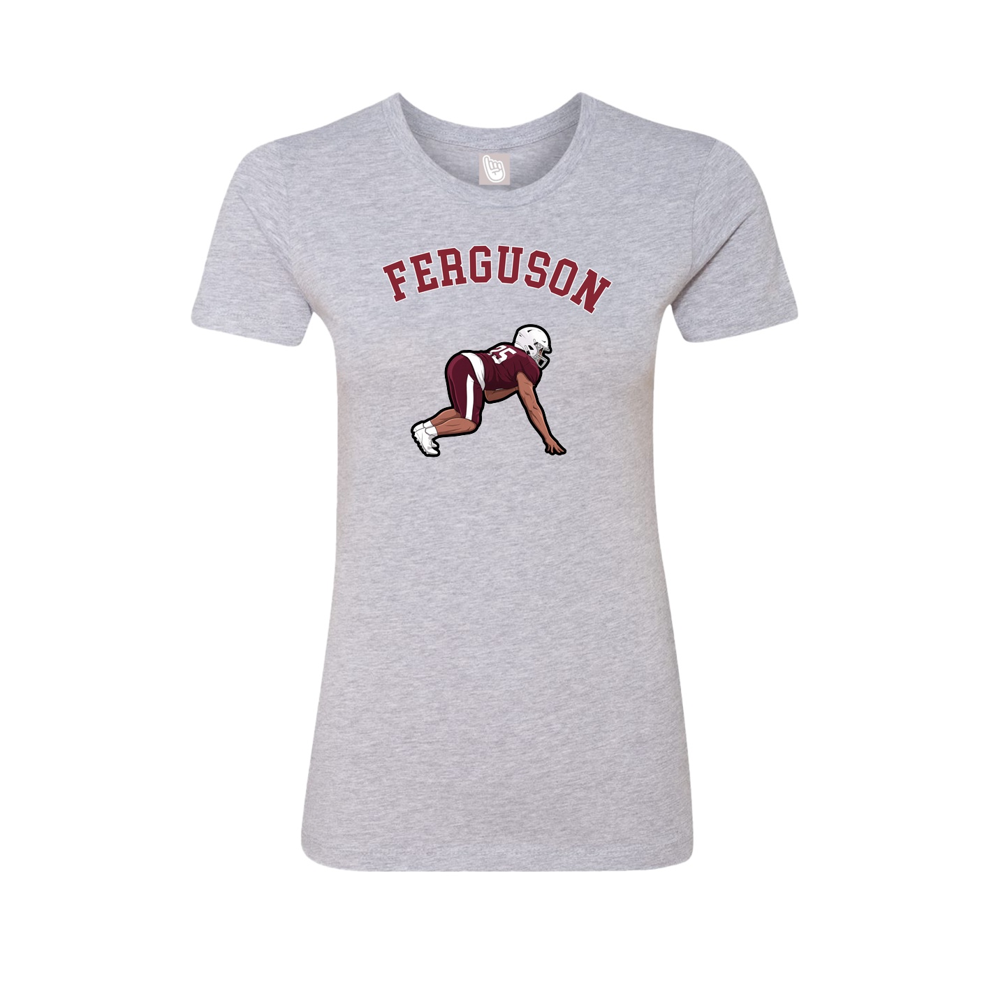Fitted Women's Tee — Shirsey Arch in Grey