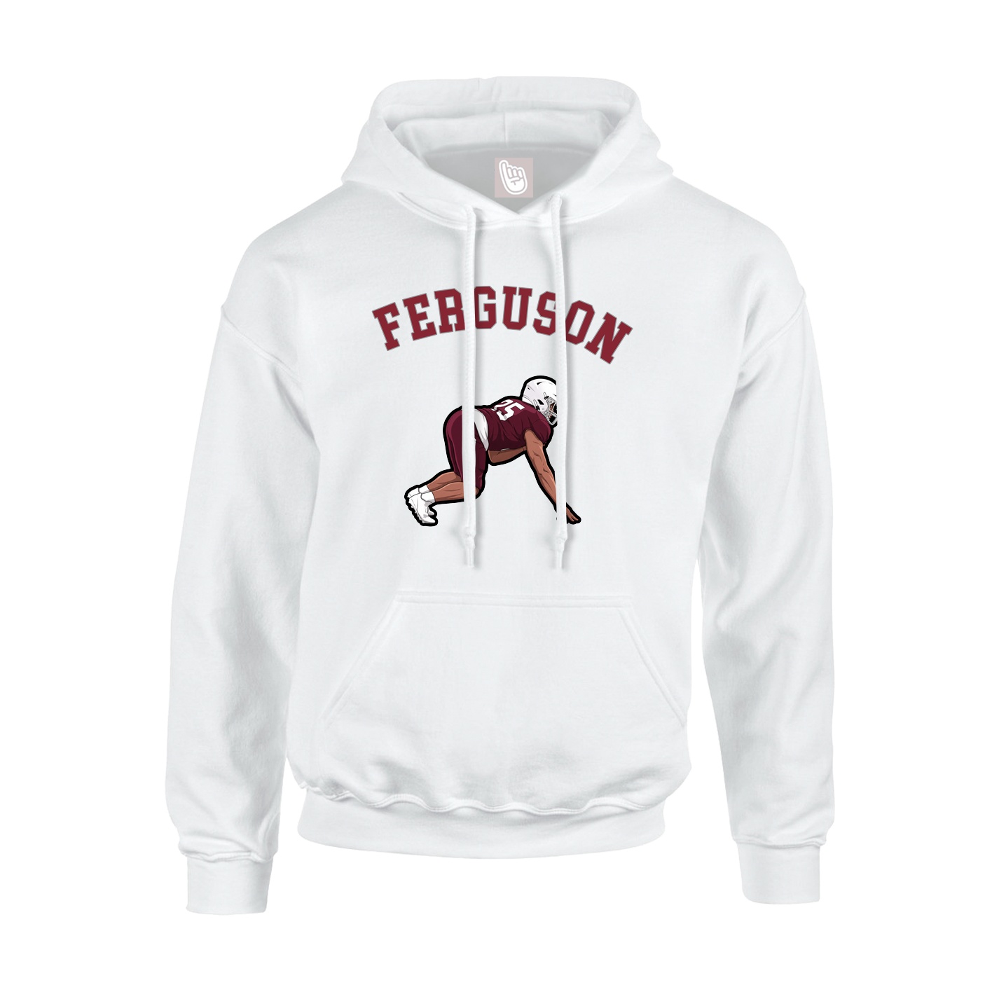 Hoodie — Shirsey Arch in White