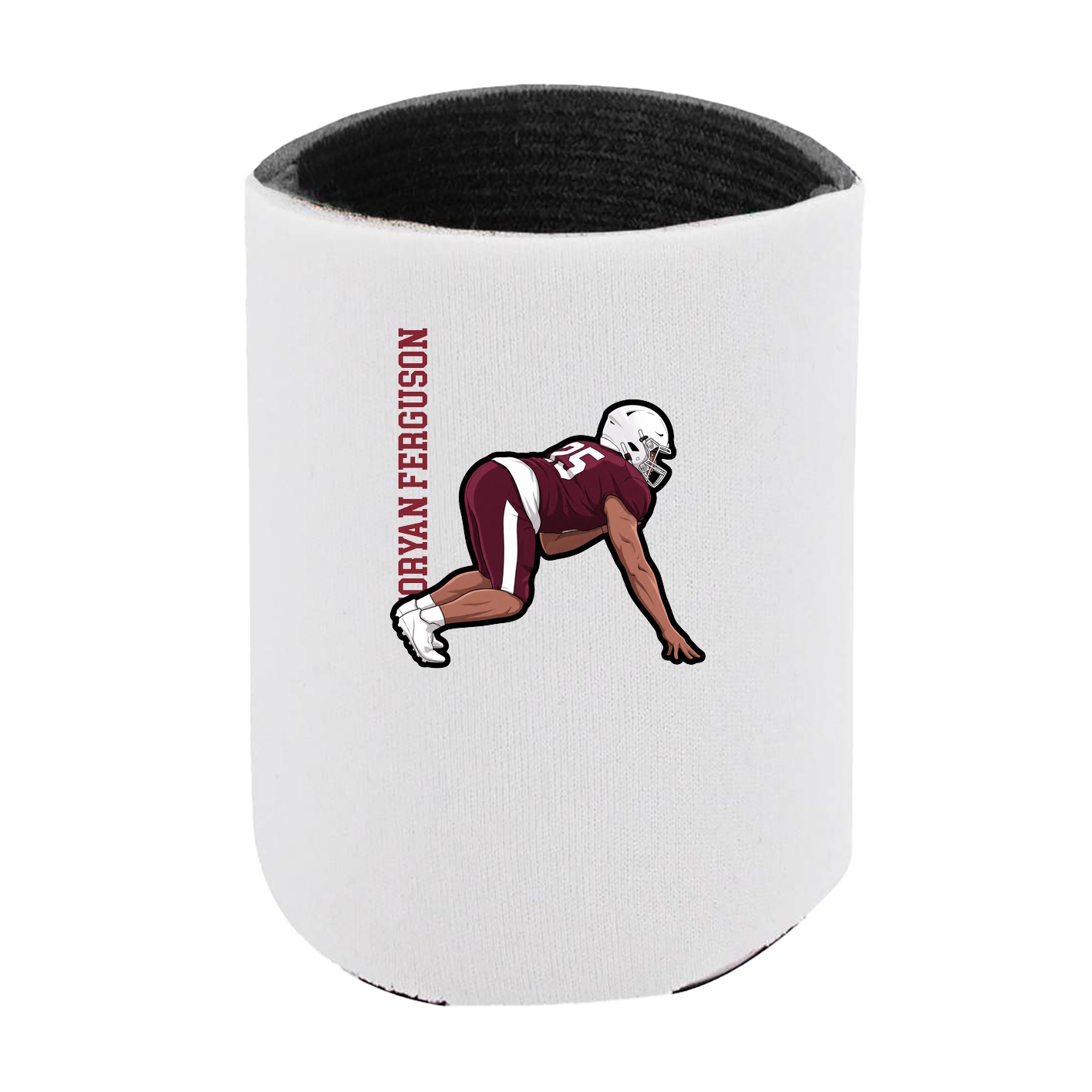 Can Holder — Name Vertical in White