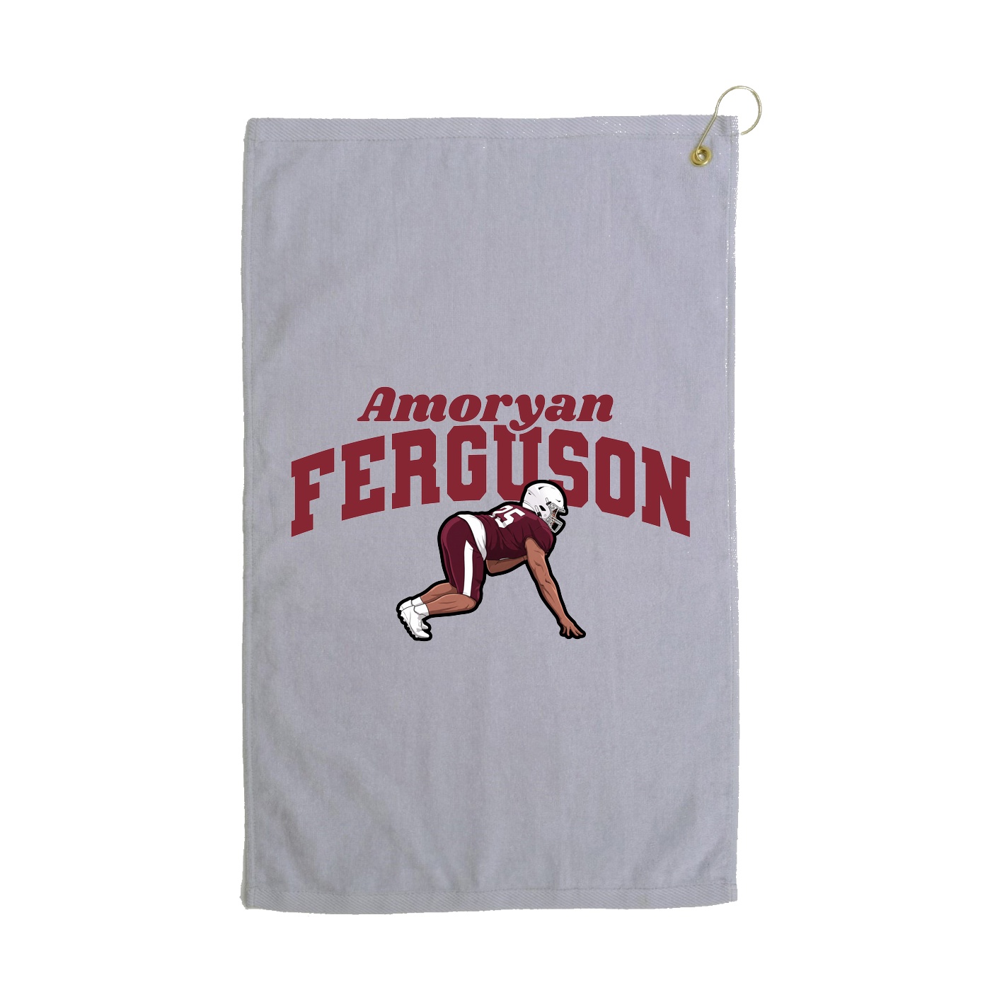 Golf Towel — Signature Arch in Grey