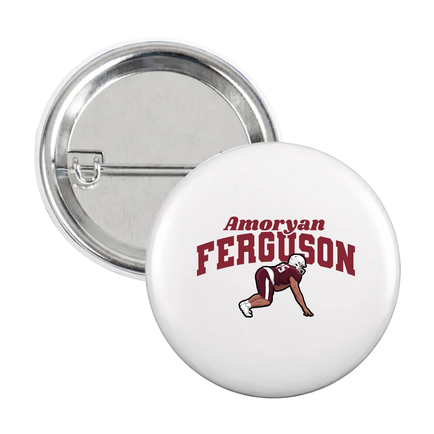 Game Day Button — Signature Arch in White
