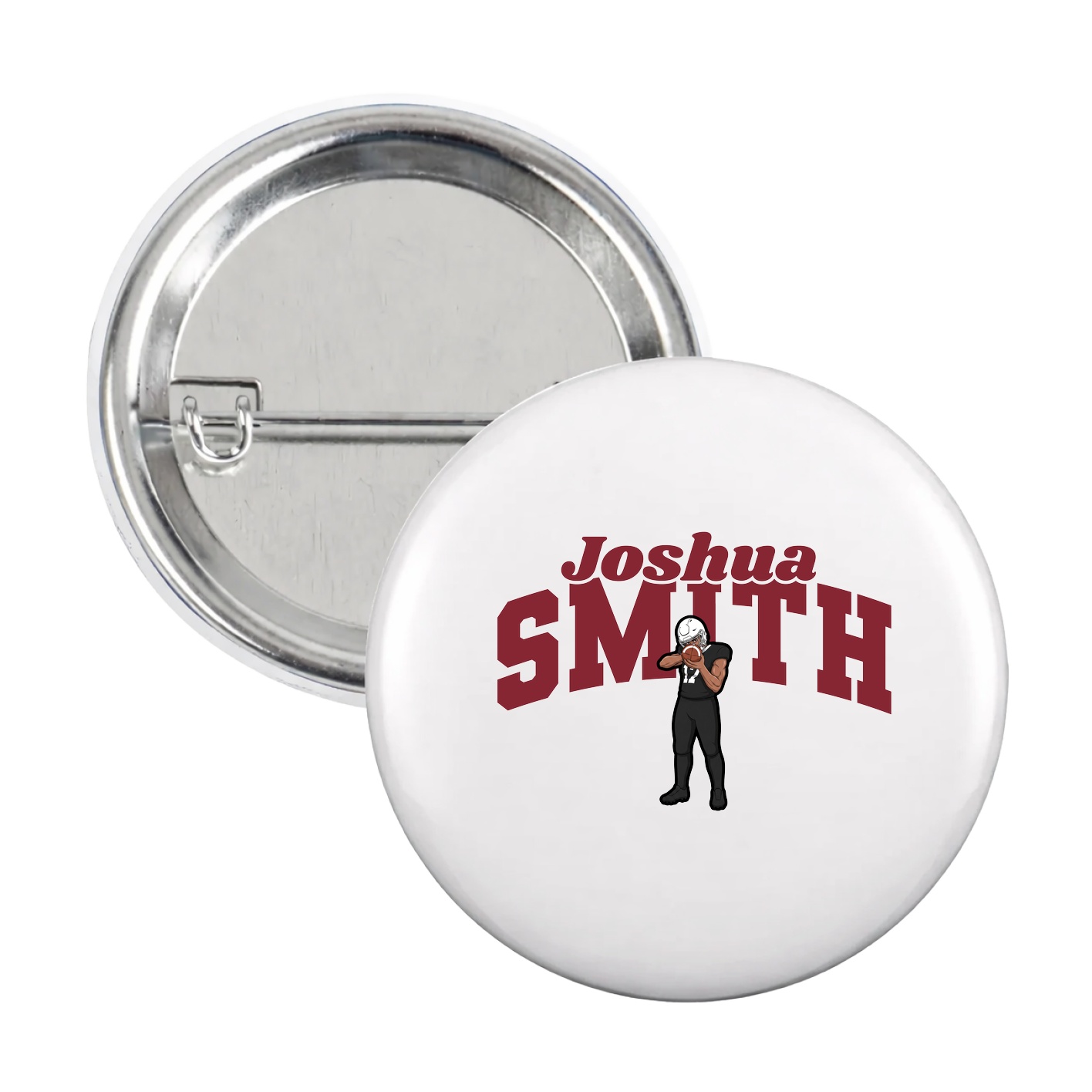 Game Day Button — Signature Arch in White