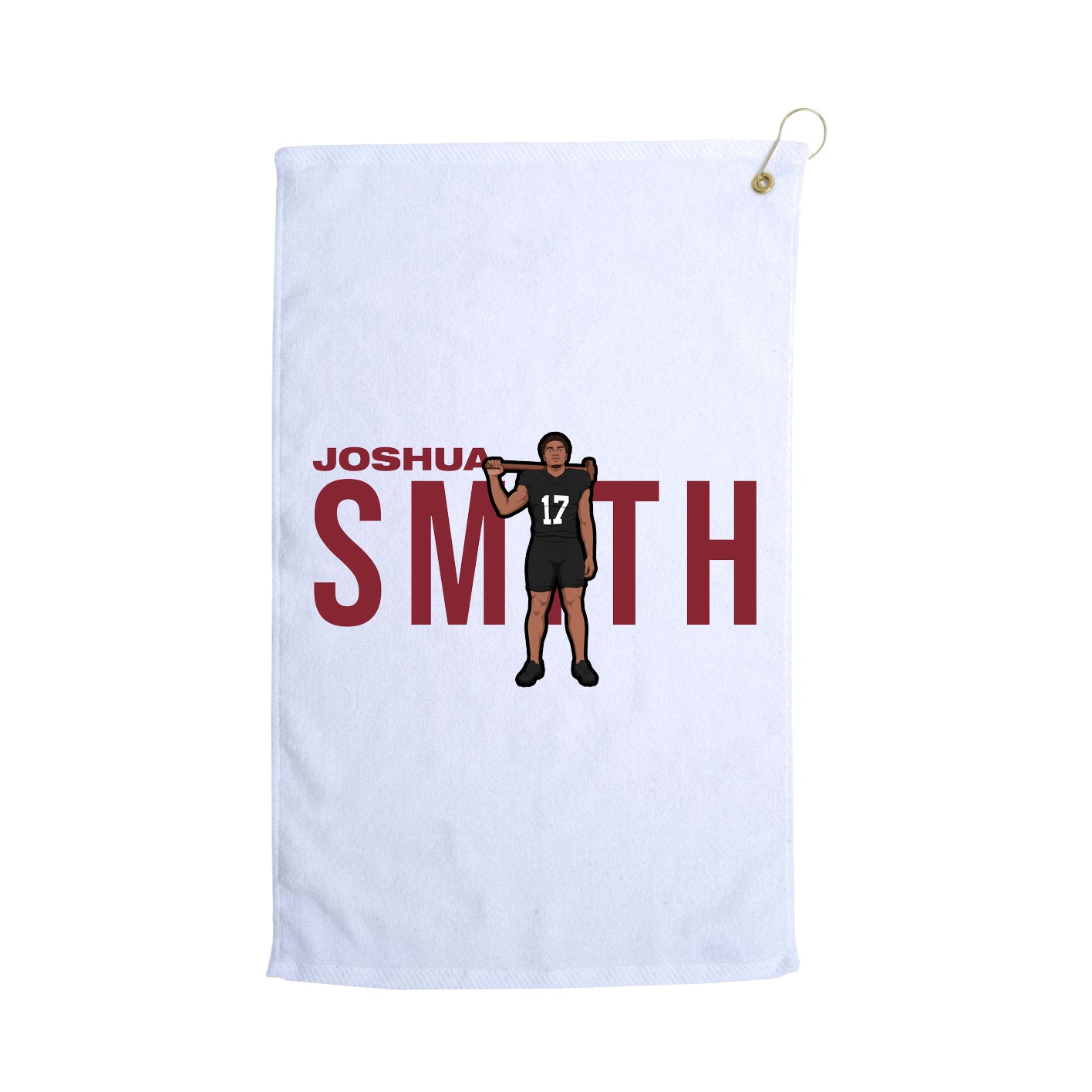 Golf Towel — Player Name in White