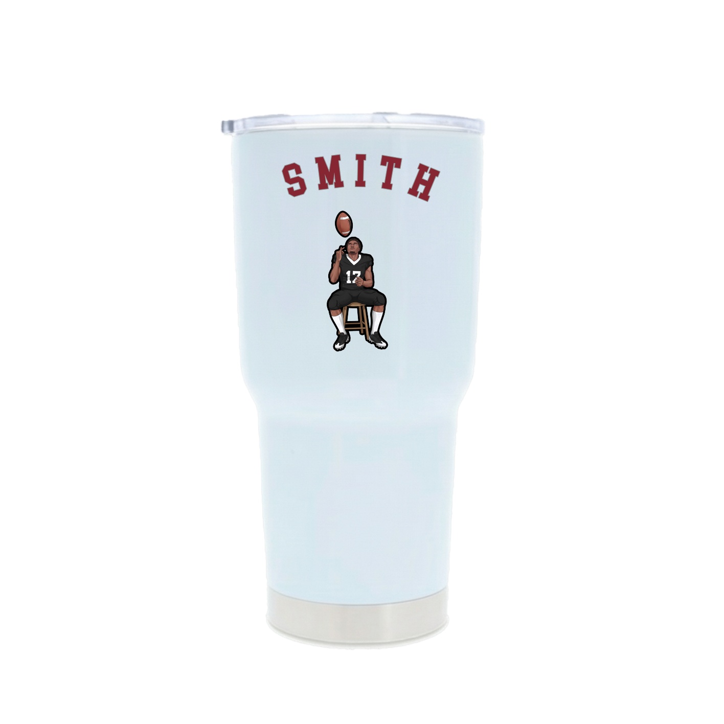 30oz Stainless Steel Tumbler — Shirsey Arch in White