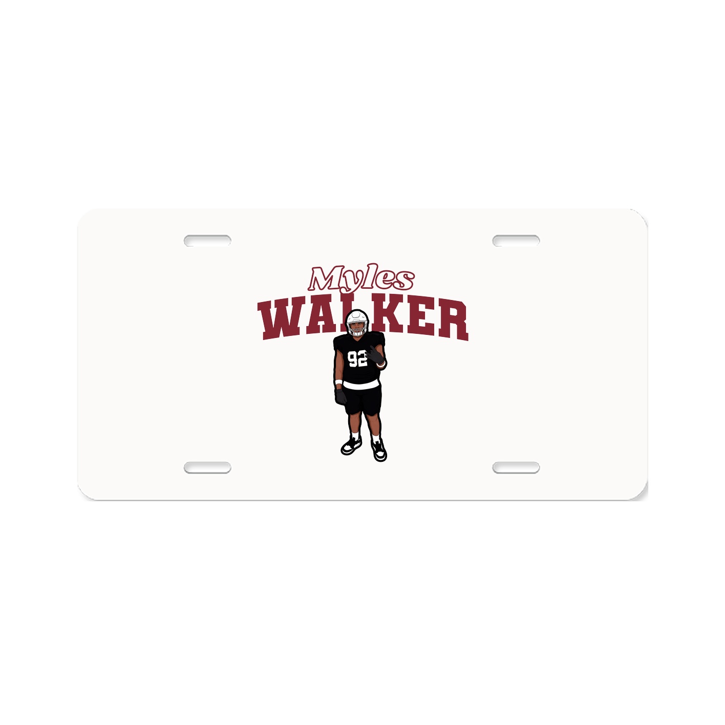 License Plate — Name Arch in Classic