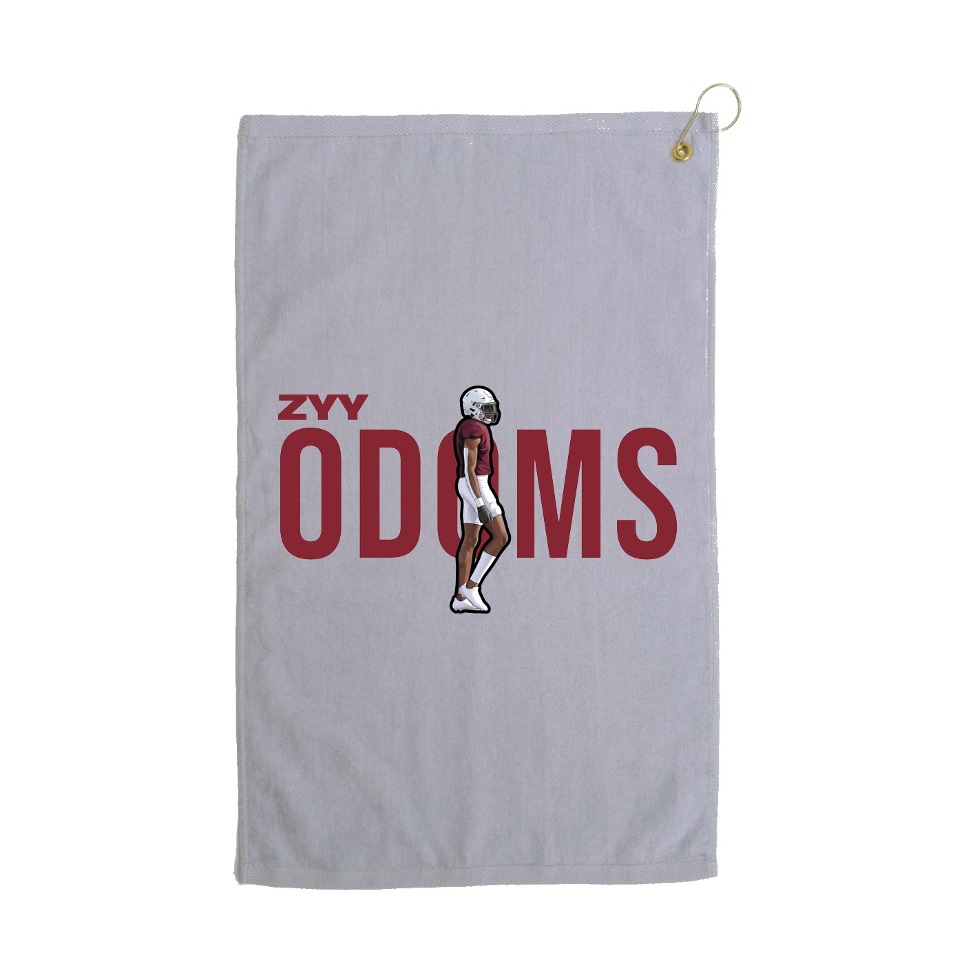 Golf Towel — Player Name in Grey