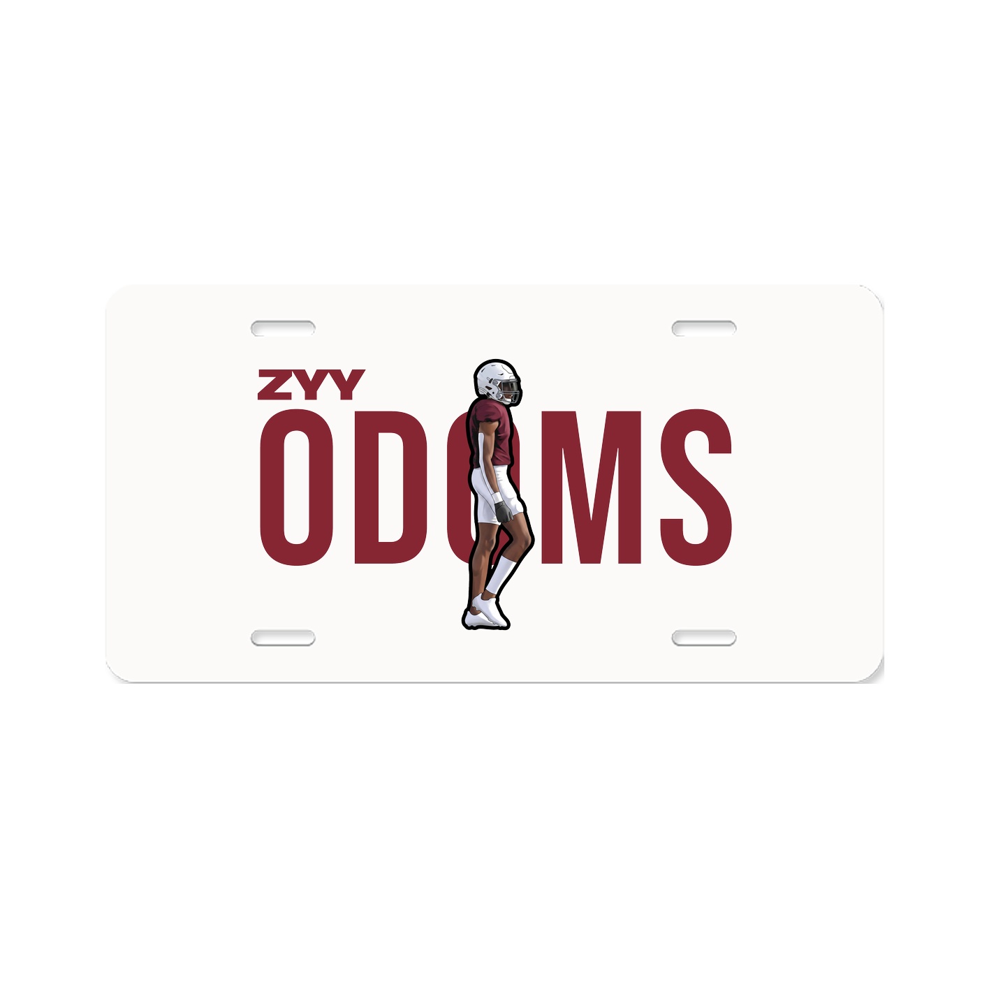 License Plate — Player Name in Classic